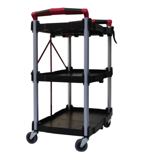 오토워시 접이식 3단 세차 카트 트롤리